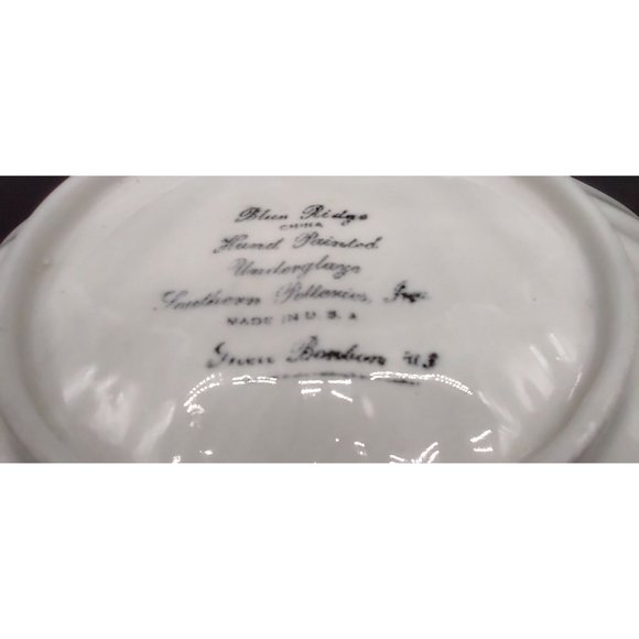 Blue Ridge Southern Potteries Clam Shell Bon Bon Dish 9 x 8.5 In - Picture 4 of 7